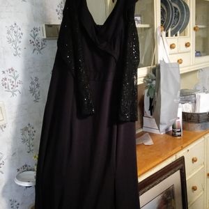 Off the shoulder evening dress